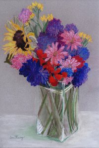 Janovy květiny, 2010, (pastel)